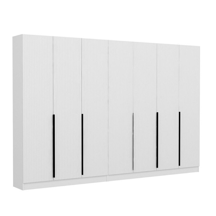 Dulap de hol, Woody Fashion, PAL, 315x210x35cm, alb