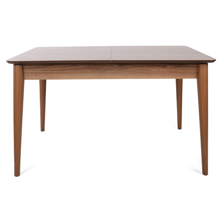 Masa extensibila, Woody Fashion, 130x80cm, 165cm latime extinsa, 75cm inaltime, 34kg capacitate maxima