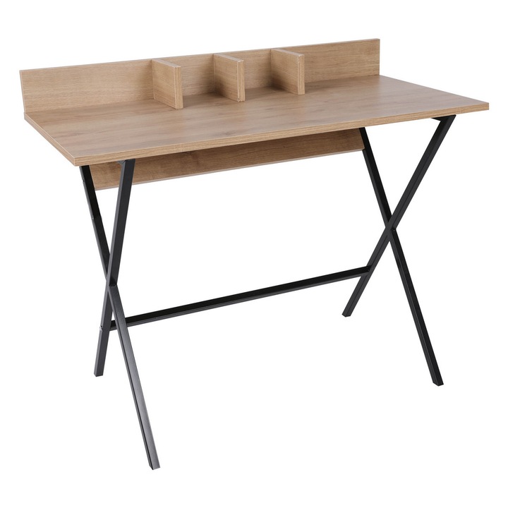 Маса за грим, Woody Fashion, 100x50x84 см, меламинови метални крака