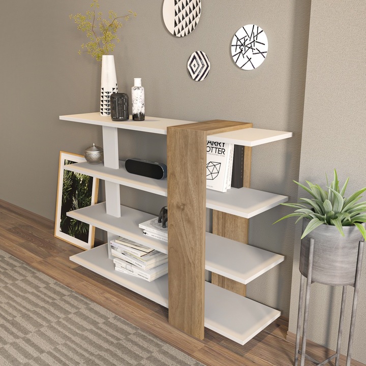 Polc, Woody Fashion, 120x90x30cm, 18mm, sok polccal, falra szerelhető