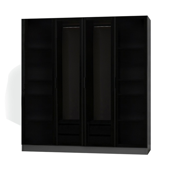 Dulap, Woody Fashion, 100% melamina, 18mm, 180x190x52cm, cu rafturi multiple