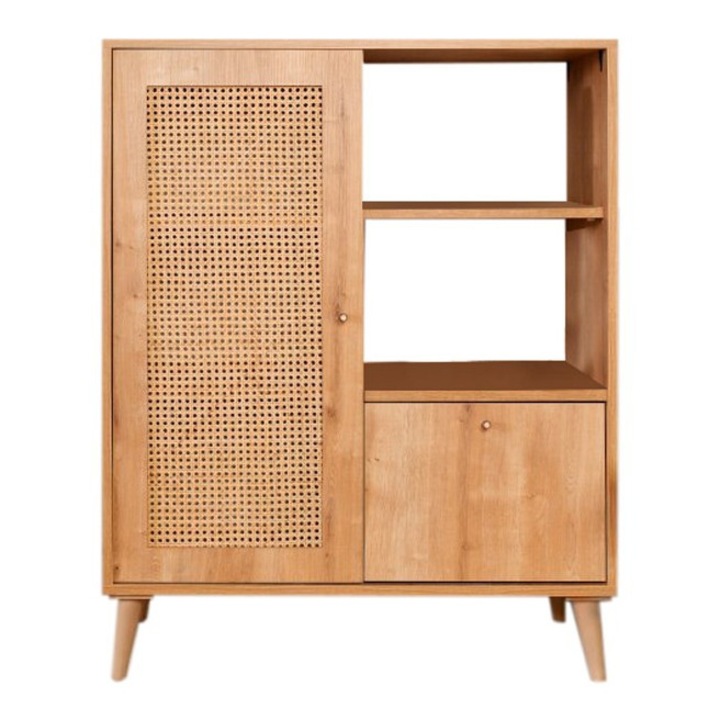 Comoda, Woody Fashion, 100% lemn de carpen, 40x90x110cm, set 2 piese