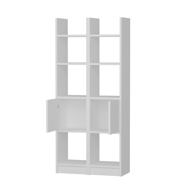 Polc, Woody Fashion, 18mm, 66.2x150x29.5cm, sok polccal, falra szerelhető