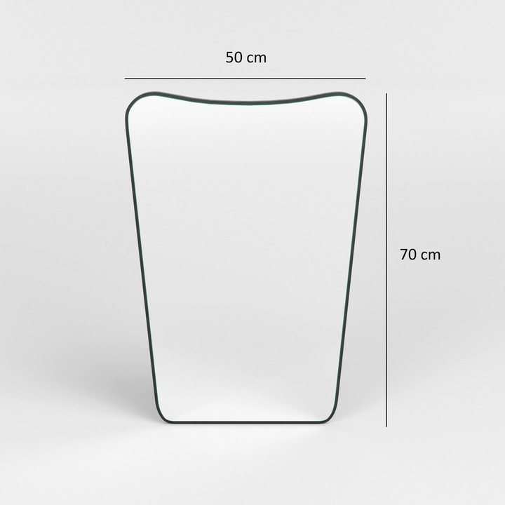 Cabinet baie, Woody Fashion, oglinda 50x70cm, 100% MDF, grosime 18mm