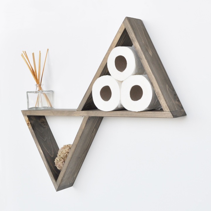 Fali polc, Woody Fashion, 55x50x9cm, fenyőfa