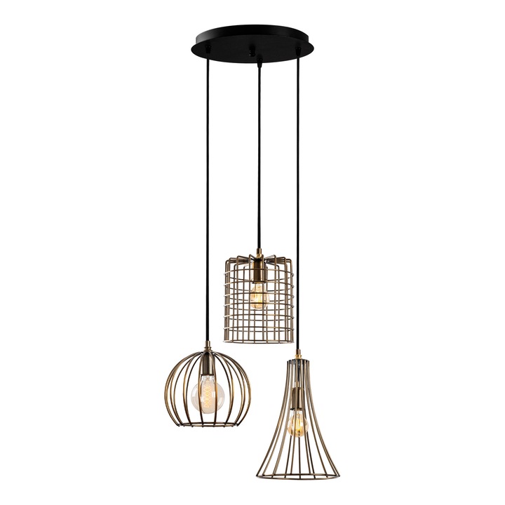 Opviq 9362 регулируем метален полилей 52x41x49-129см черен