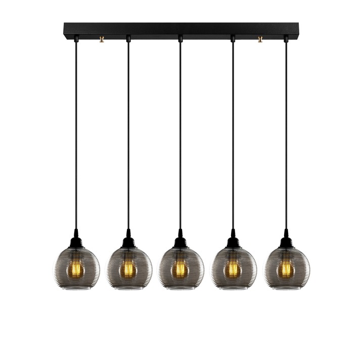 Opviq метален стъклен регулируем полилей 85x85x114см