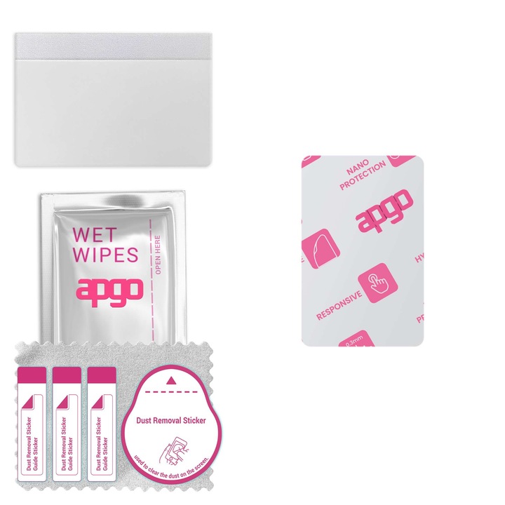 Apgo защитно стъкло за ZTE Nubia Flip 2 – хибридно стъкло, протектор за екран, гланцово, гъвкаво хибридно стъкло, пълно лепене