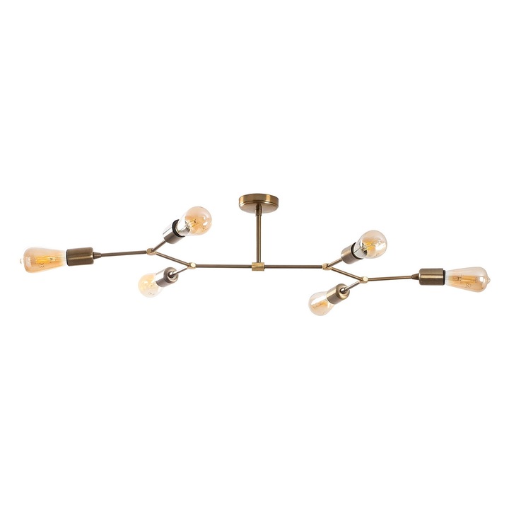 Lustra, Opviq, 6xE27, 40W, IP20, auriu