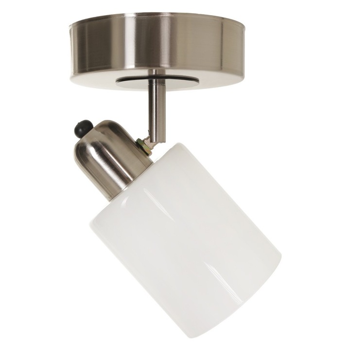 Полилей, Opviq 0720, метален, стъклен капак, 12x20см, E27, макс. 60W