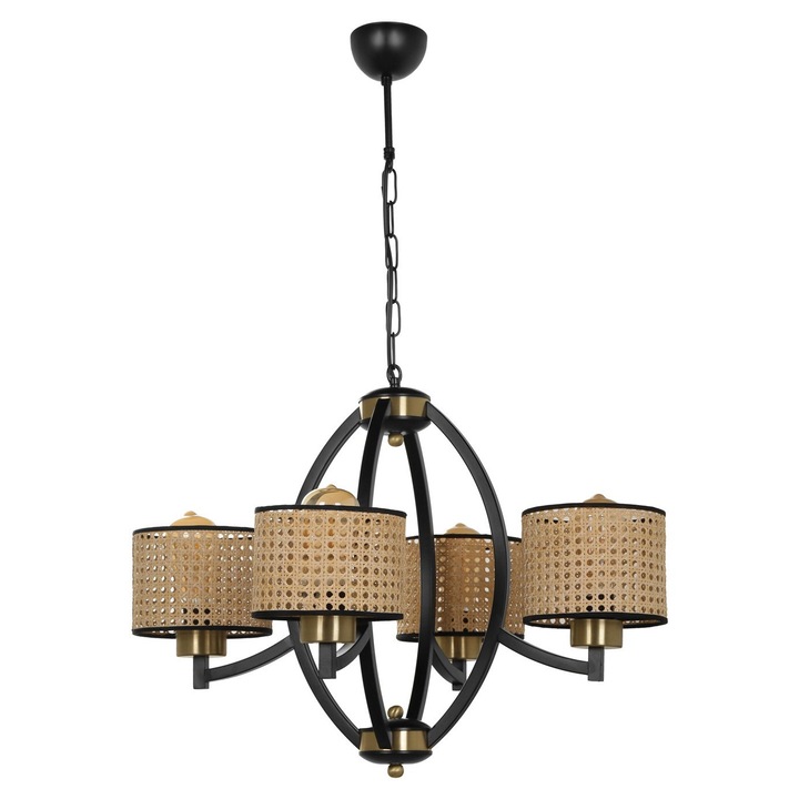 Полилей Opviq, метален, диаметър 60 см, височина 80 см, фасунга E27, макс. 60 W