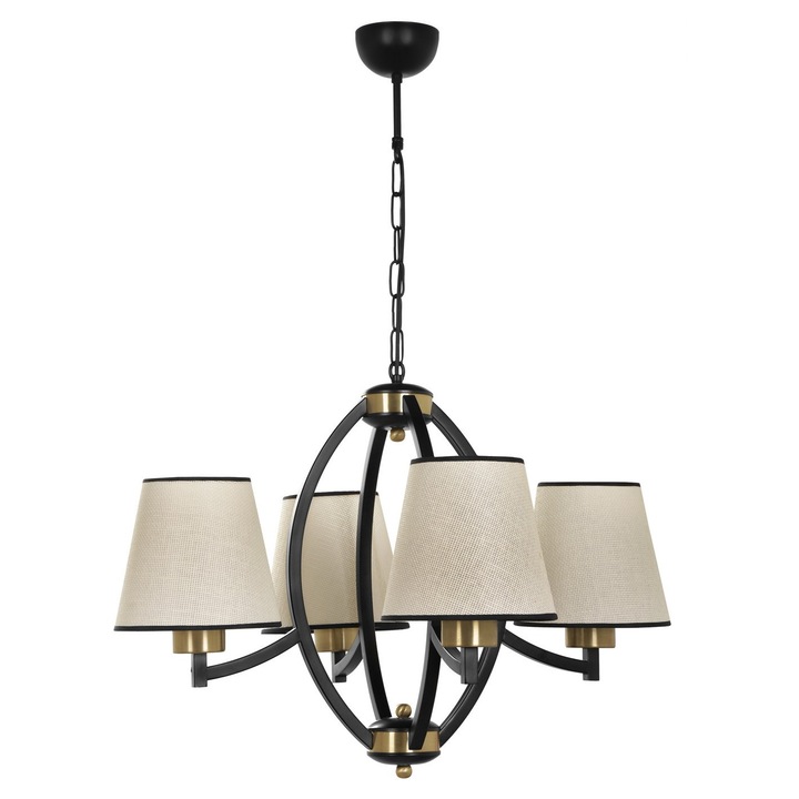 Метален полилей Opviq, капак 60 см, регулируема височина 80 см, E27