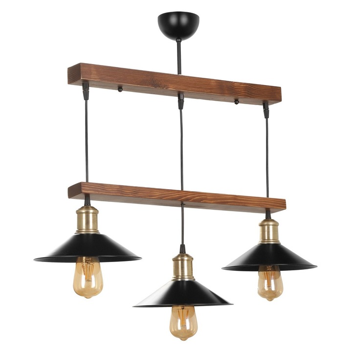 Полилей, Opviq, дърво, E27, макс. 60W