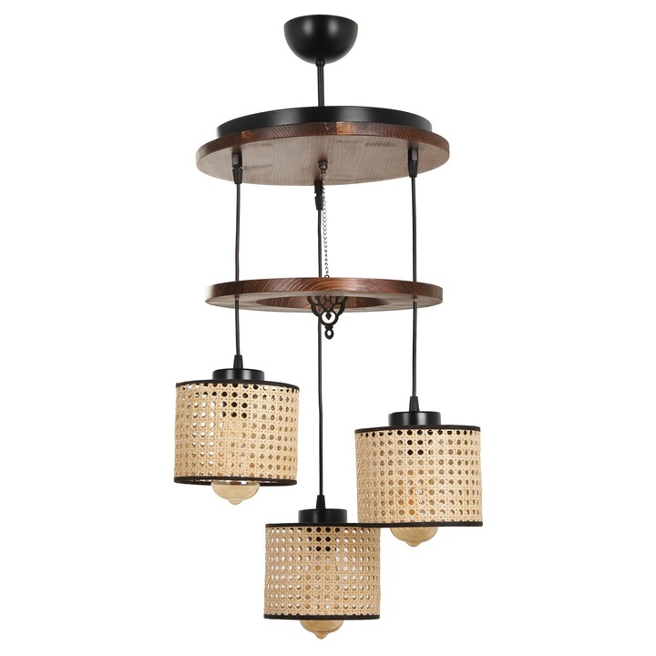 Полилей, Opviq, регулируем, E27, макс. 60W дърво