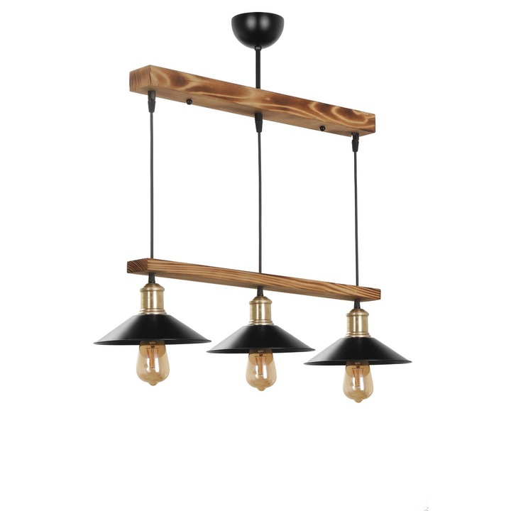 Полилей Opviq дърво метал E27