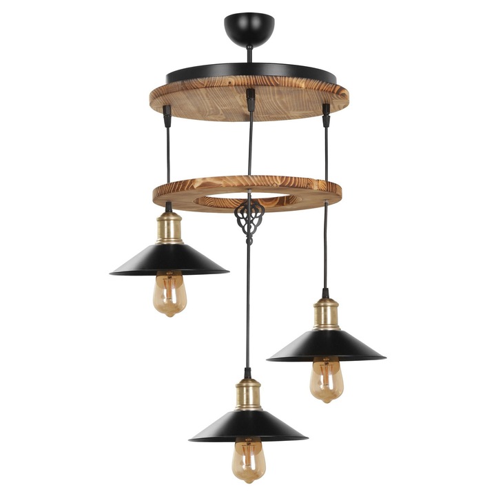 Полилей, Opviq метал/дърво, E27