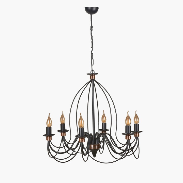 Полилей Opviq E14 Метален меден регулируем