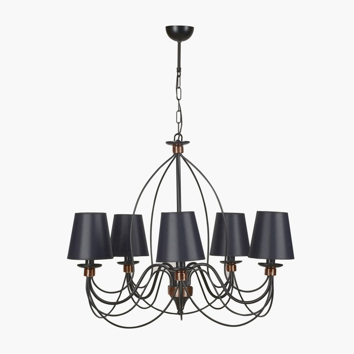 Полилей Opviq, метал/мед, E14, макс. 60W