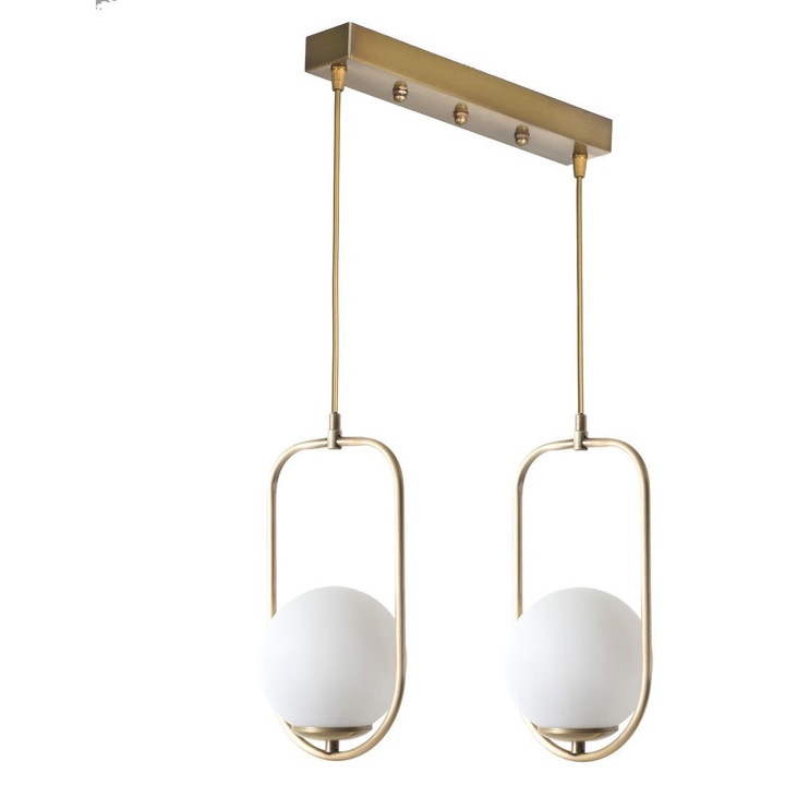 Полилей, Opviq, 45x18x70 см, фасунга E27, 60 W, метал, златист