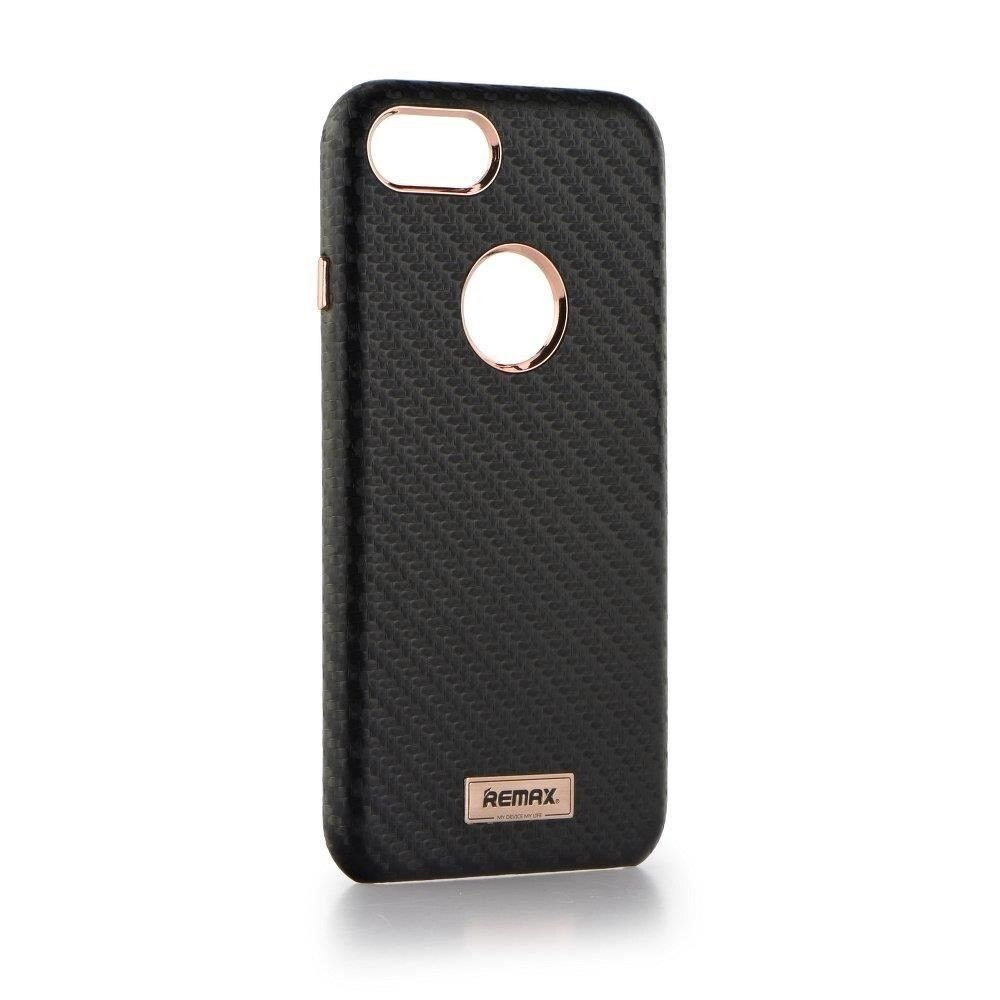 Husa spate carbon Remax iPhone 7 / iPhone 8 Neagra