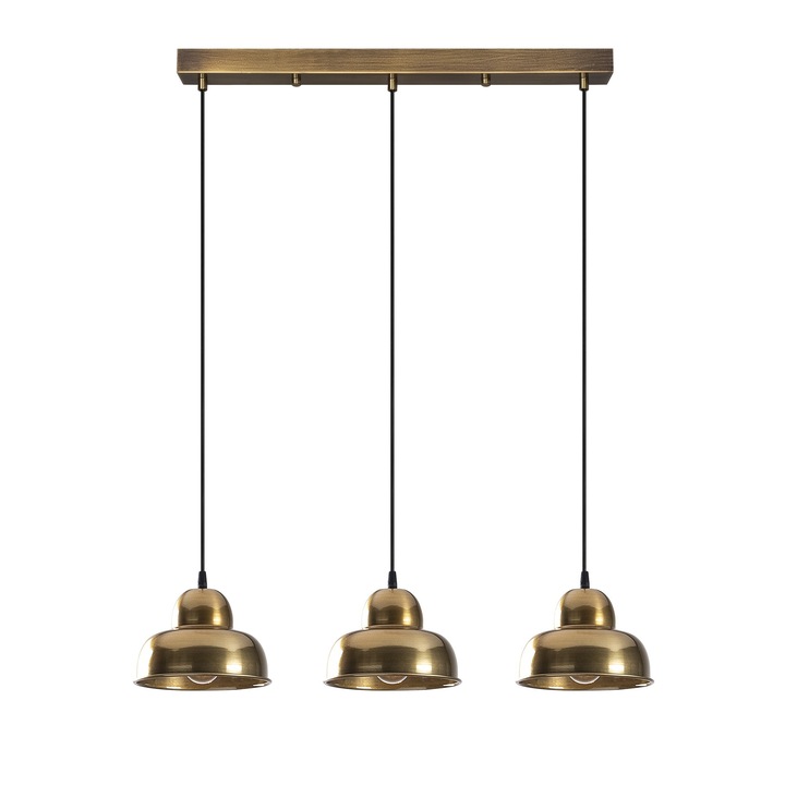 Candelabru, Opviq, fier, 70x40cm, inaltime 111cm, 3 x E27, 40W, auriu