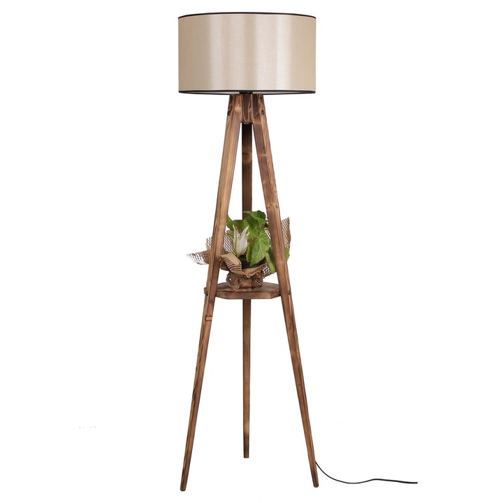 Лампа за под, Opviq, 24 см, 45 см, 153см, 220-240V, E27, 60W