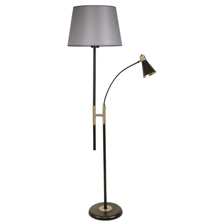 Lampadar, Opviq 5585, metal, crom, 30cm, 165cm