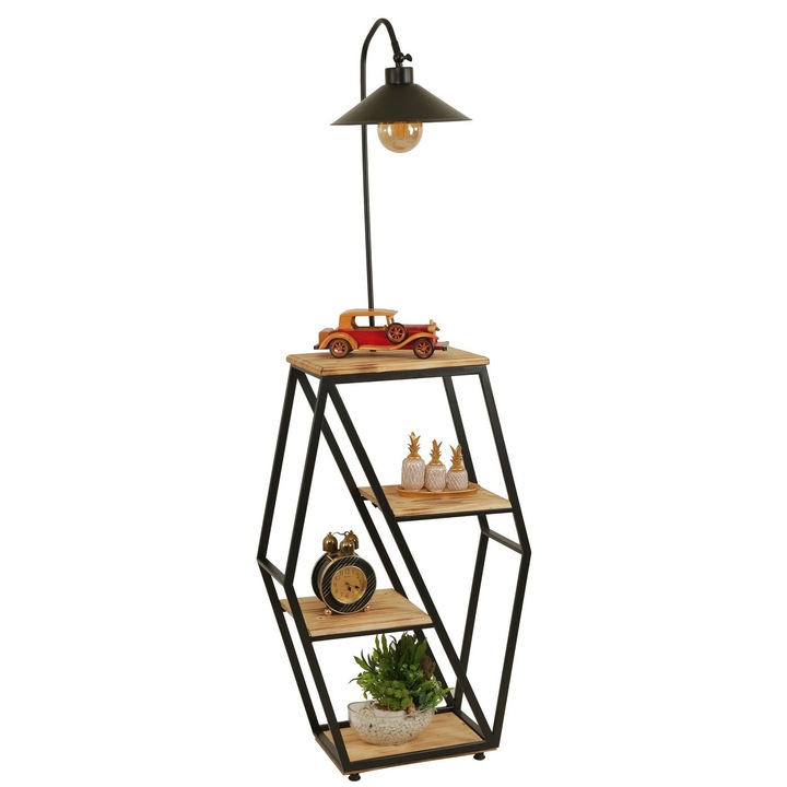 Подова лампа, Opviq 5090, метална, 38x25см, височина 165см