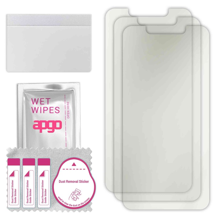 3x folie de protectie MAT MATTE apgo pentru LG W30 W30 Plus – autoadeziva, afisare completa, hidrogel, anti-zgarieturi, full glue, 5D