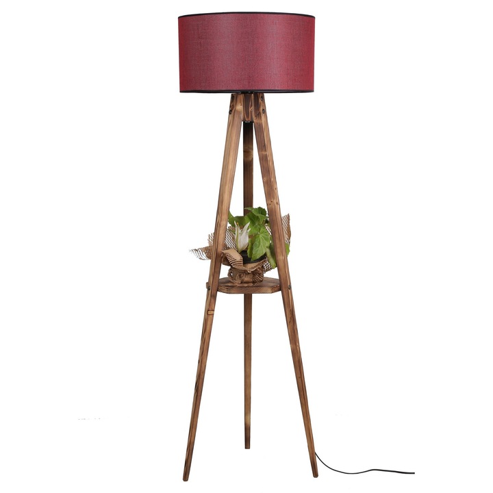 Подова лампа, Opviq, 24x45см, височина 153см, рафт 26x26см