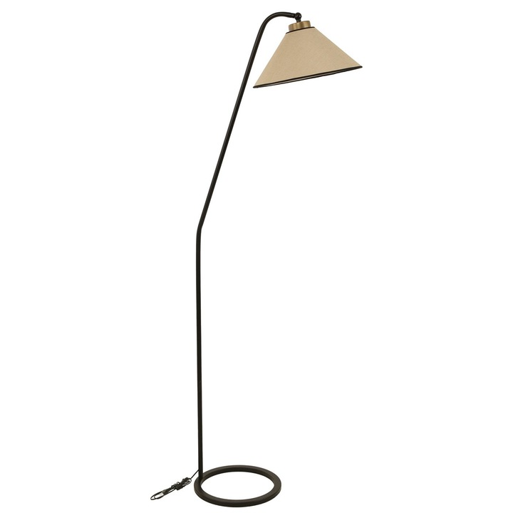 Opviq fekete fém állólámpa 30x155cm