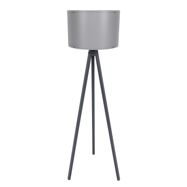 Lampadar Opviq, MDF, gri, 25x38x145cm