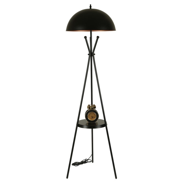 Opviq fekete fém állólámpa 50x165cm
