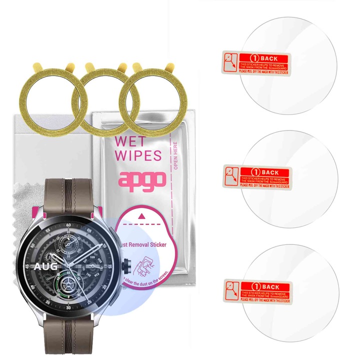 3x закалено стъкло APGO 9H закалено стъкло APGO за Xiaomi Watch 2 Pro LTE