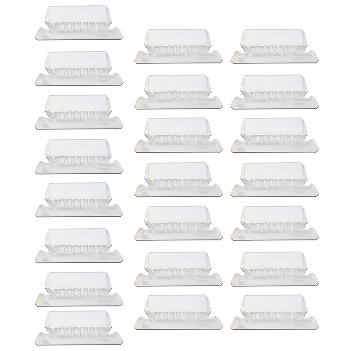 Etichete pentru dosare, set 25 file folder tabs, plastic, alb, 2 inch