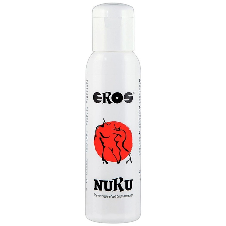 EROS Nuru masszázsgél 250 ml, szagtalan, szilikonmentes, tengeri moszatból készült, teljes testmasszázshoz