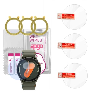 3x Folie de protectie din sticla securizata 9H pentru smartwatch Samsung Galaxy Watch 7 40mm