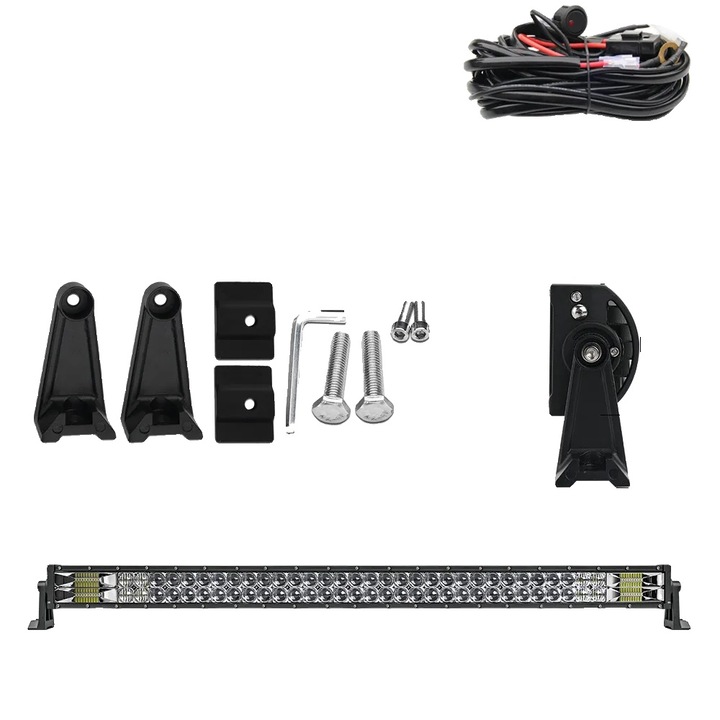 Bara de LED-uri, 42 inch, dublu rand, montaj cu cablu, protectie IP68