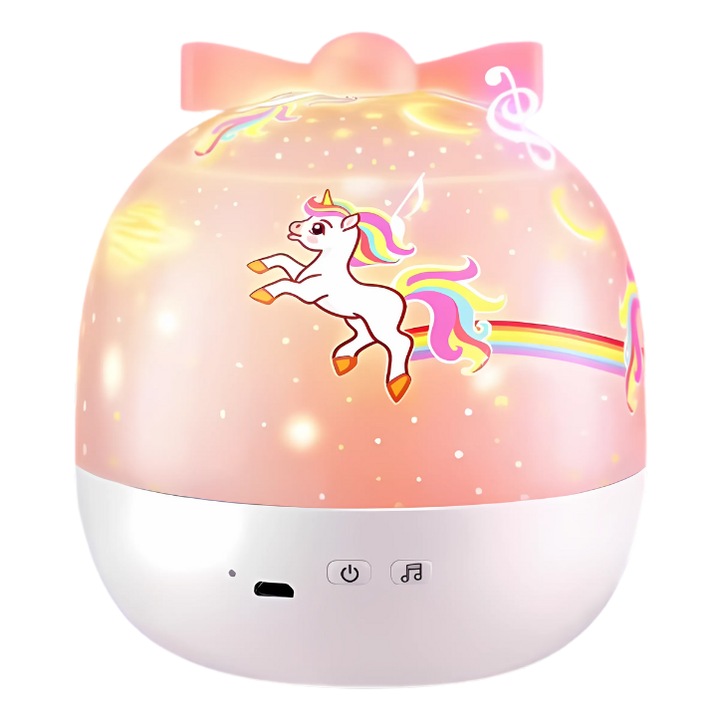 Proiector de stele PIKOY, lampa de veghe cu 15 motive luminoase, alimentare USB, dimensiuni variate