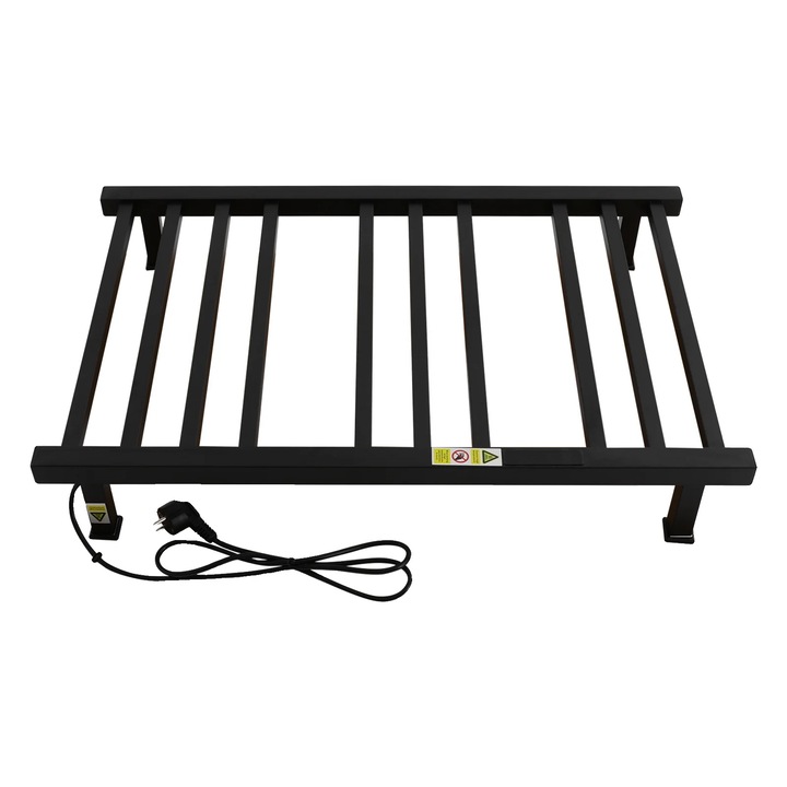 Calorifer electric prosoape 10 bare negru 50x78x12cm