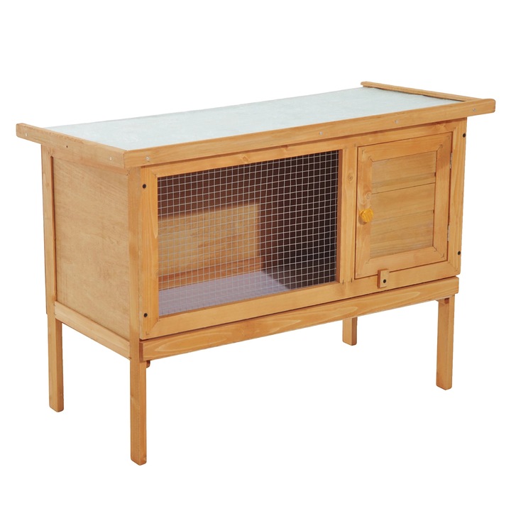 Haszonállat-ketrec, tartós kialakítás, aszfalttető, 90x45x65cm