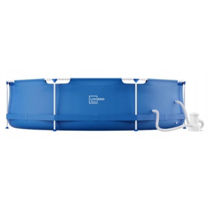 Piscina cu structură LIVARNO, 300x76cm, pompa filtrantă 1200l/h, PVC