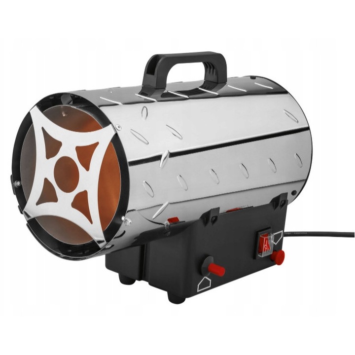 Parkside PGH 15000 A1 ipari ventilátoros fűtőtest, 30 W, rozsdamentes acél, 2 m kábel