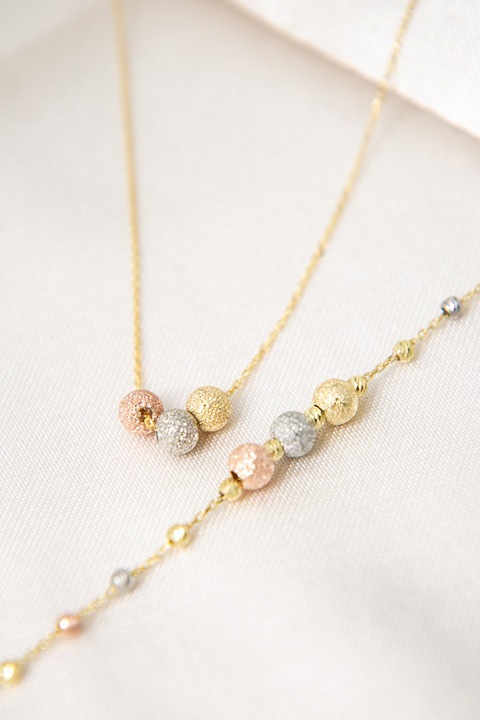 Set colier si bratara, Heliophilia, argint, rezistent, multicolor