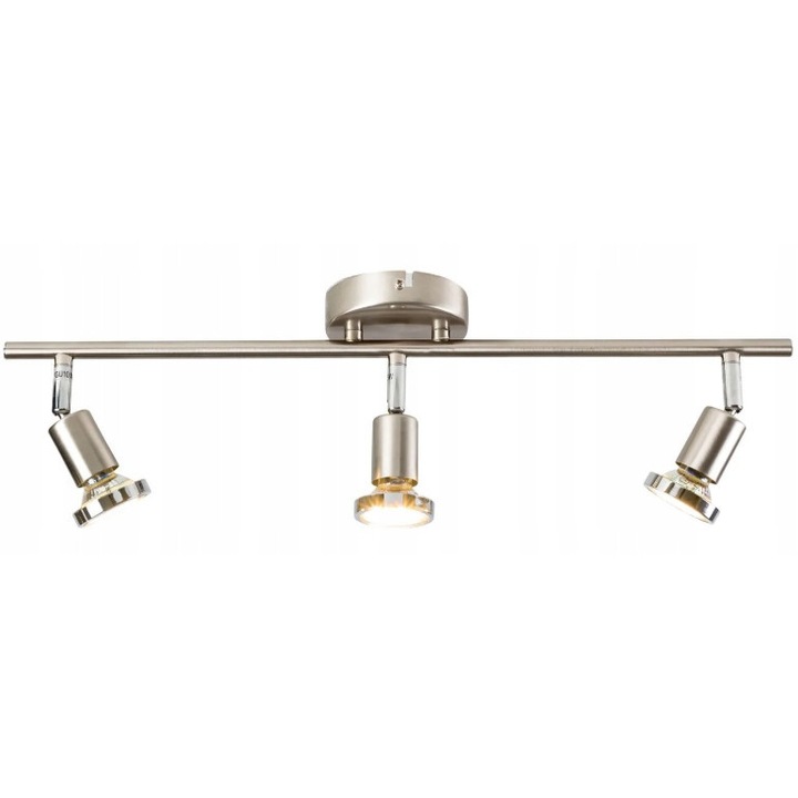 LED lámpa, Livarno Lux, 54 cm, 400 lm, matt fém, 3 izzó