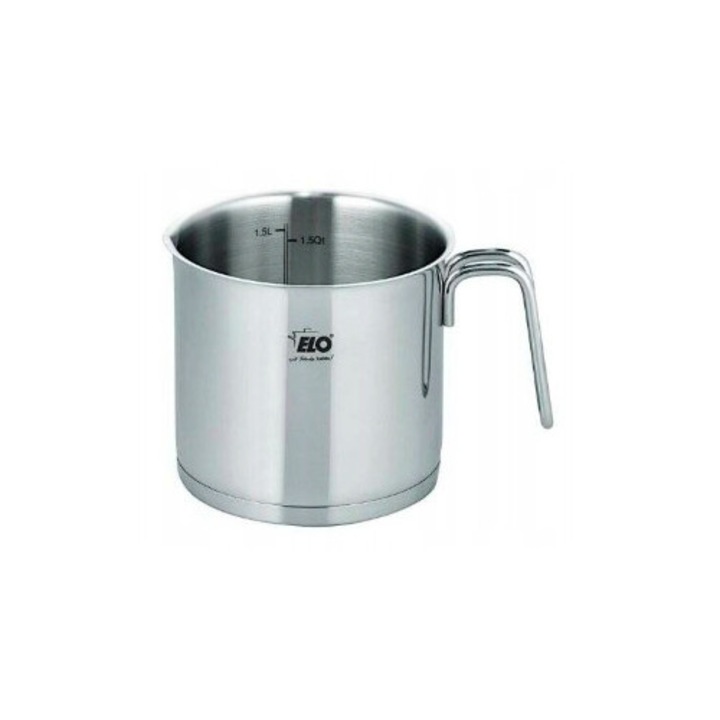 Oala de gatit lapte ELO Citrin, 14cm, 1.6l, inox, cu masura, rezistenta la 240C