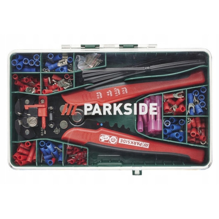 Set Riglete Cabluri Cleste pentru cabluri ParkSide, set 231 elemente, multicolor - eMAG.ro