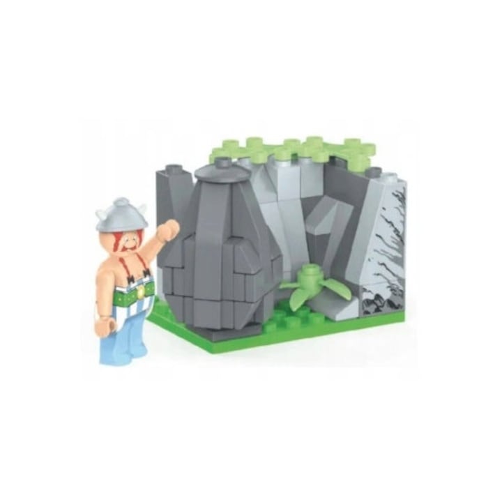 Set de constructie Playtive Asterix si Obelix, 87 piese, multicolor, recomandat de la 5 ani