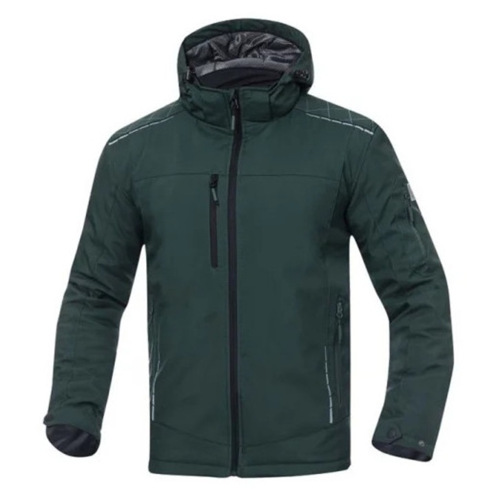 Jacheta de iarna cu gluga verde 100% poliester, Ardon WINTER VISION M VERDE
