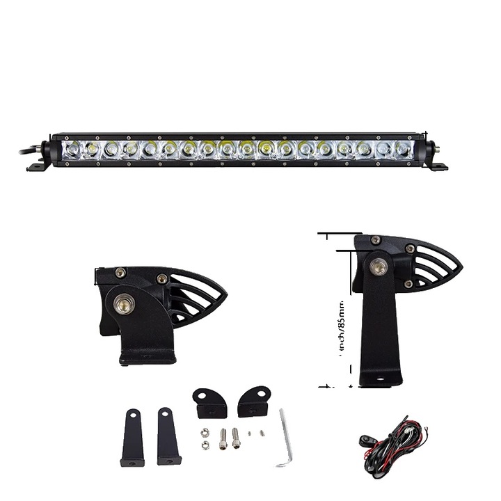 20 hüvelykes LED sáv, IP67, erős világítás, egyszerű telepítés